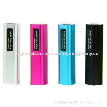 Travel 2,200mAh Mobile Power Banks with 3-4 hour Charging Time, CE, FCC, RoHS Marks